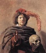 Frans Hals Young Man holding a Skull Germany oil painting artist